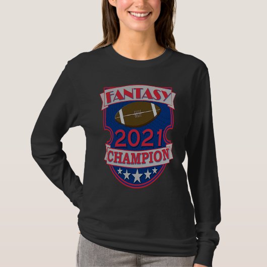 Spaßiger Fantasy-Fußball-Meister T-Shirt (Vorderseite)
