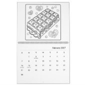 Spaßiger Färbkalender Kalender (Feb 2027)