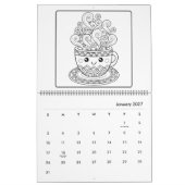 Spaßiger Färbkalender Kalender (Jan 2027)