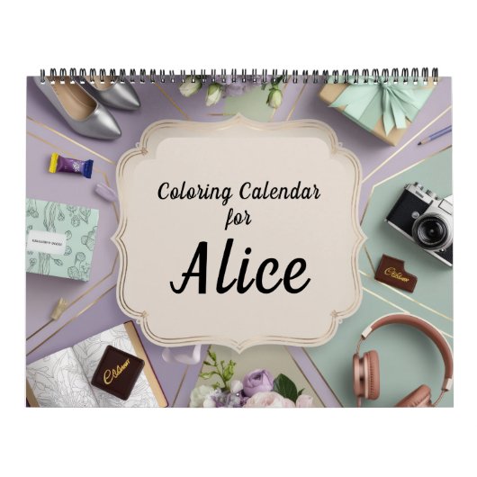 Spaßiger Färbkalender Kalender (Titelbild)