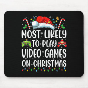 Spaßiger Gamer, der höchstwahrscheinlich Videospie Mousepad
