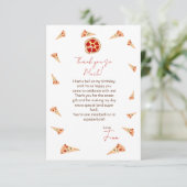 Spaßiger Geburtstag Dankeskarte (Stehend Vorderseite)