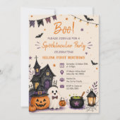 Spaßiger Geist! Spuk Halloween-Geburtstagsfeier Einladung (Vorderseite)