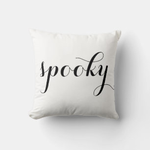 Spaßiger glücklicher Halloween Grusel Schwarz-Weiß Kissen
