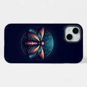 Spaßiger Glühwürmchen-Logo iPhone Hülle (Rückseite (Horizontal))