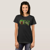 Spaßiger grüner irischer Setter St. Patrick's Day T-Shirt (Vorne ganz)