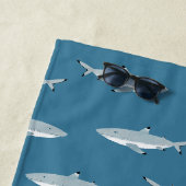 Spaßiger Hai Strandtuch (Beispiel)