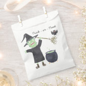 Spaßiger Halloween-Geschenkbeutel mit Hexe  Geschenktütchen (Ausgeschnitten)