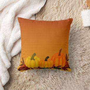 Spaßiger Halloween-Kürbis-Kater Kissen