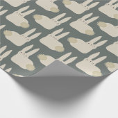 Spaßiger Hase Geschenkpapier (Ecke)