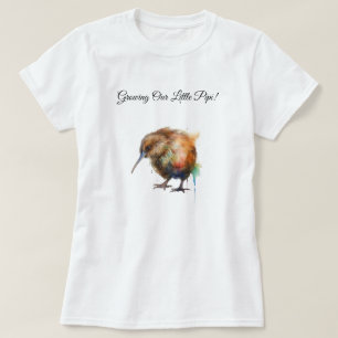 Spaßiger Kiwi-Vogel-Baby-Shower Süße Pipi T-Shirt
