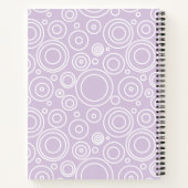 Spaßiger Kreis Muster Notizblock (Rückseite)