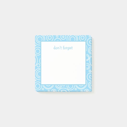 Spaßiger Kreis Muster Post-it Klebezettel (Vorderseite)