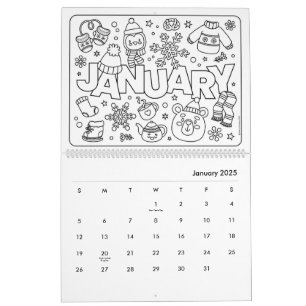 Spaßiger Mal-Kalender Kalender