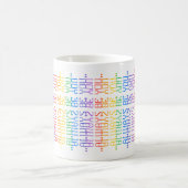 Spaßiger Regenbogen Editierbar Immer Sei Du Verste Kaffeetasse (Mittel)