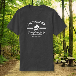 Spaßiger Retro-Familientreffen-Campingausflug am L T-Shirt