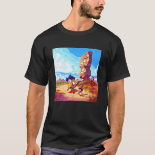Spaßiger Schwalbenschwanz Fliegenfänger und Rusty  T-Shirt