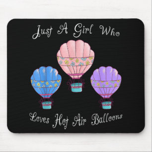 Spaßiger Süßer Heißluftballon Mousepad