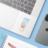 Spaßiger und eigenartiger Aufkleber (Laptop mit iPhone)