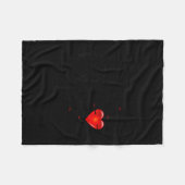 Spaßiger Valentinstag - Cud-Herz & Pfeile-Tee S Fleecedecke (Vorderseite (Horizontal))