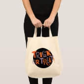 Spaßiger Vintage-Typ Halloween  Tragetasche (Vorderseite (Produkt))