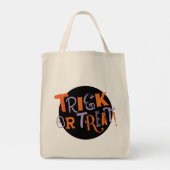 Spaßiger Vintage-Typ Halloween  Tragetasche (Rückseite)