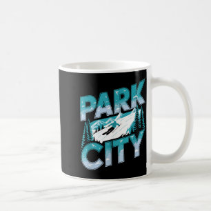 Spaßiger Wintersport-Ski-Abenteuer, Park City Ski Kaffeetasse