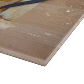 spaßiges Bild der Zutaten von Zitronen aus dem Koc Schneidebrett (Ecke)