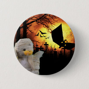 Spaßiges Design für Halloween Button