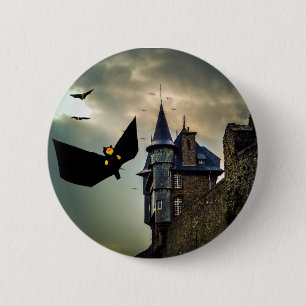 Spaßiges Design für Halloween Button