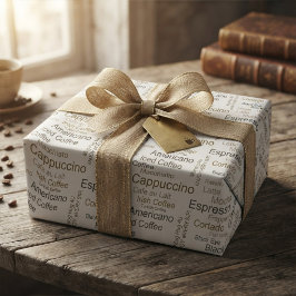 Spaßiges Geschenk für Kaffee, Espresso, Americano  Geschenkpapier