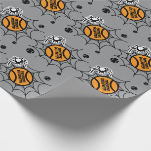 Spaßiges gruseliges Halloween-Tennisfest-Geschenk Geschenkpapier