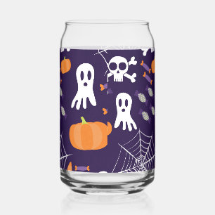 Spaßiges Halloween-Muster Dosenglas