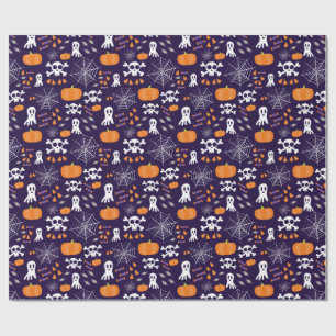 Spaßiges Halloween-Muster Geschenkpapier