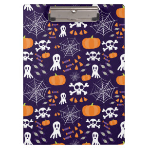 Spaßiges Halloween-Muster Klemmbrett
