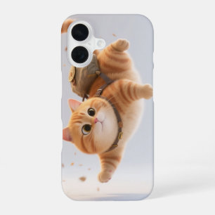 Spaßiges Kawaii-Katzen-Handyhülle iPhone 16 Hülle