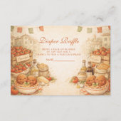 Spaßiges Kleines-Fleischbällchen-Windeln-Raffle Begleitkarte (Vorderseite)
