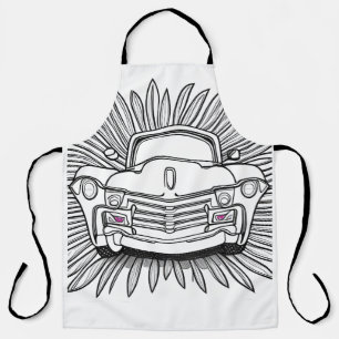 Spaßiges Retro-Auto Schürze