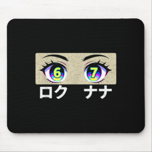 Spaßiges Sechs Sieben Meme 6 Und 7 In Japanischen  Mousepad