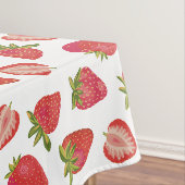 Spaßiges Sommer-Erdbeermuster Tischdecke (Beispiel)
