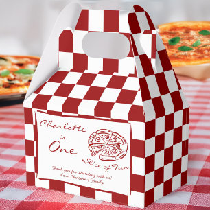 Spaßiges Stück rote italienische Pizza-Partygesche Geschenkschachtel