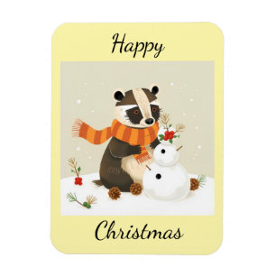 Spaßiges Tier "Frohe Weihnachten" Magnet