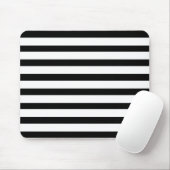 Spaßjailbird-gestreiftes Schwarzweiss-Muster Mousepad (Mit Mouse)