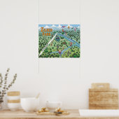 Spaßkarte Zilker Park Poster (Küche)