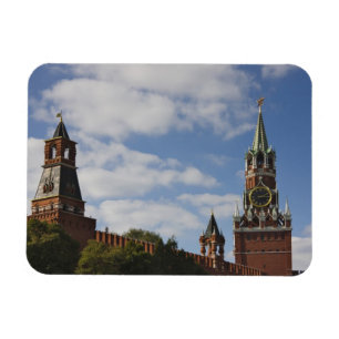 Spasskaya Tower in Red Square, Moskau, Russland Magnet