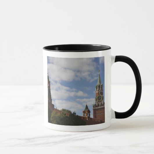 Spasskaya Tower in Red Square, Moskau, Russland Tasse (Rechts)