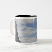 Spasskaya Tower in Red Square, Moskau, Russland Zweifarbige Tasse (Vorderseite Links)