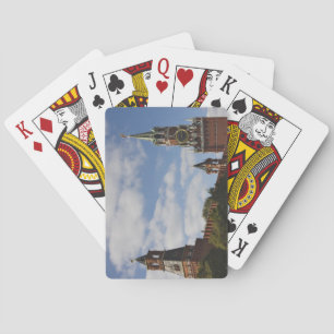 Spasskaya-Turm auf dem Roten Platz, Moskau, Russla Spielkarten