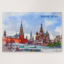 Spassky-Turm und Moskauer Kreml, Russland. Puzzle