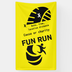 Spaßlauf Veranstaltung Ursache Charity Förderung T Banner